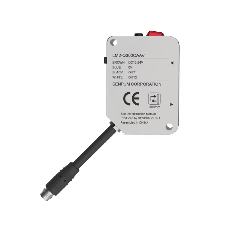 LM2-Q Series Laser Measurement Distance Meter RS 485 Analog Relay Type Optical Sensor Laser Displacement Sensor