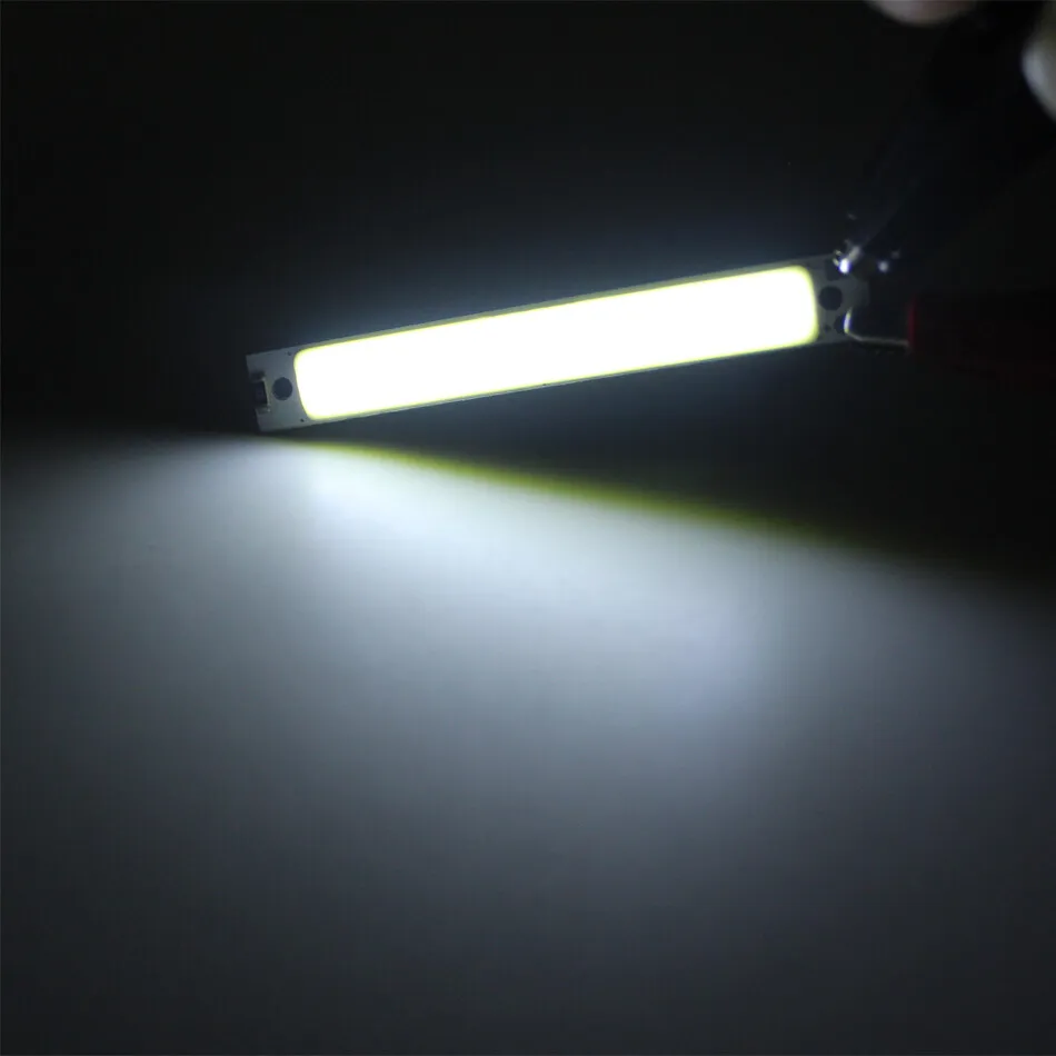 60x8mm 3W DC 3V 6V LED Chip On Board Bar Light Source Lamp for DIY Bicycle Working lamp