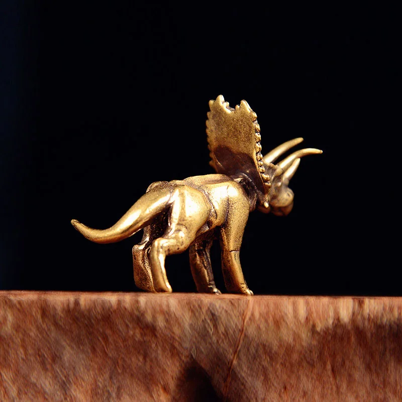 Rhino Figurines Brass Rhino Ornament Living Room Office Home Creative Decoration Ornament Desktop Craft Collectible Gift