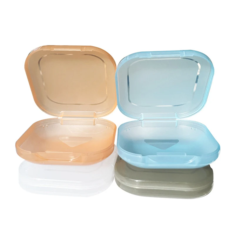 Invisible Braces Holder Storage Box Portable Orthodontic Appliance Storage Box Dental Retainer Box Transparent Braces Case