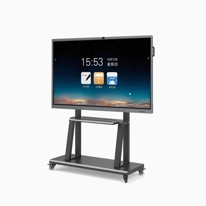 55 بوصة 65 بوصة إصبع متعدد شاشة تعمل باللمس شاشة LCD الإلكترونية الرقمية التفاعلية الذكية السبورة لغرفة الاجتماعات #1