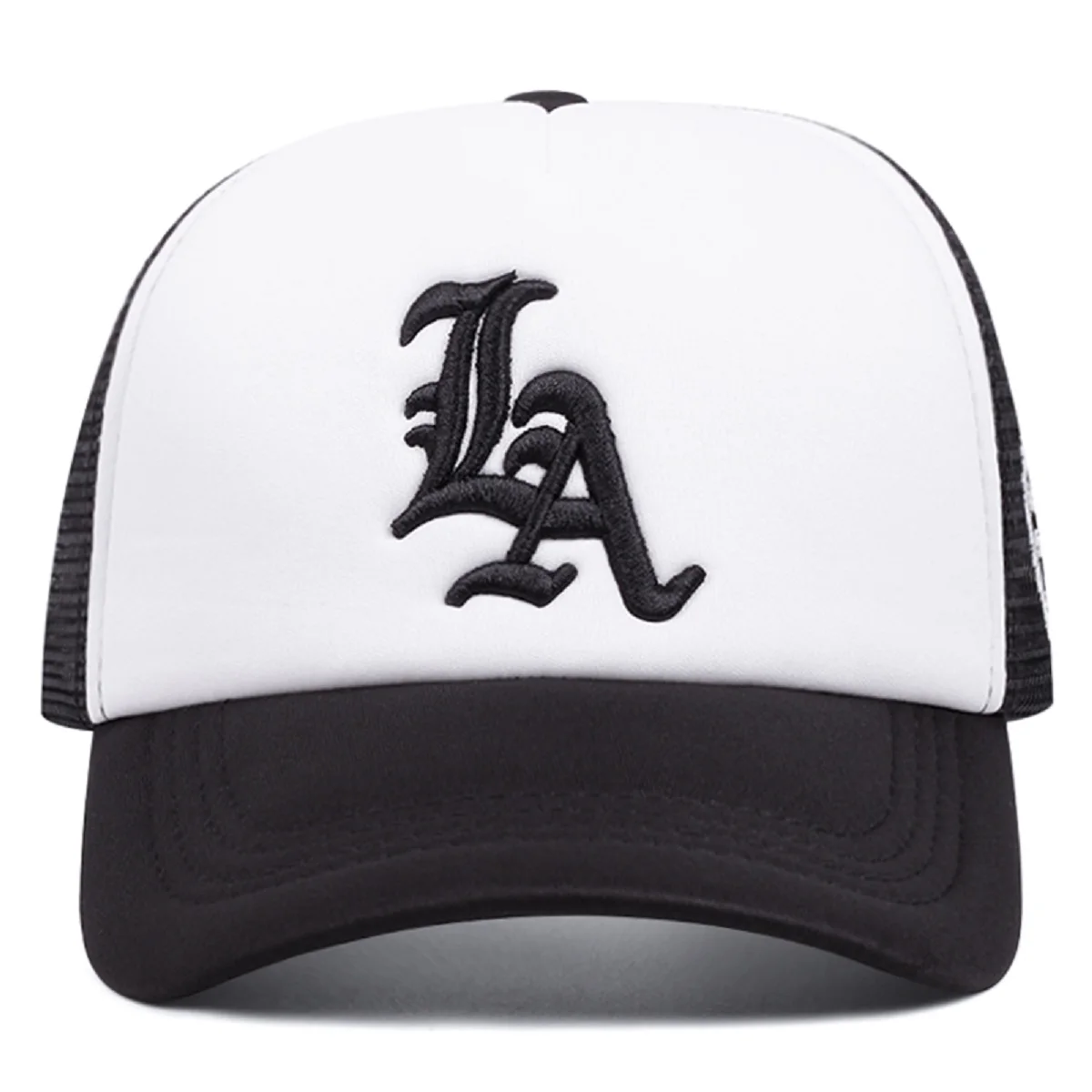 LA Side Embroidered Breathable Mesh Hat Men's Hip Hop Hat Baseball Hat Women's Multi Style High Quality Outdoor Sunscreen Hat