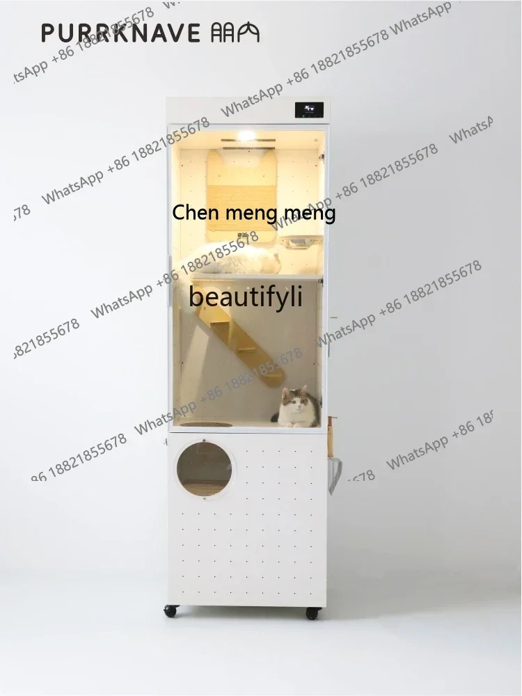 New arrive Cat villa household toilet panoramic luxury cat cabinet pet drying box420