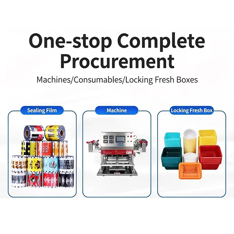 Automatic Tray Sealing Machine for Meat Vegetable Fruit Round Bowl Plastic Fast Food Packaging Hot Sale Commercial Customize