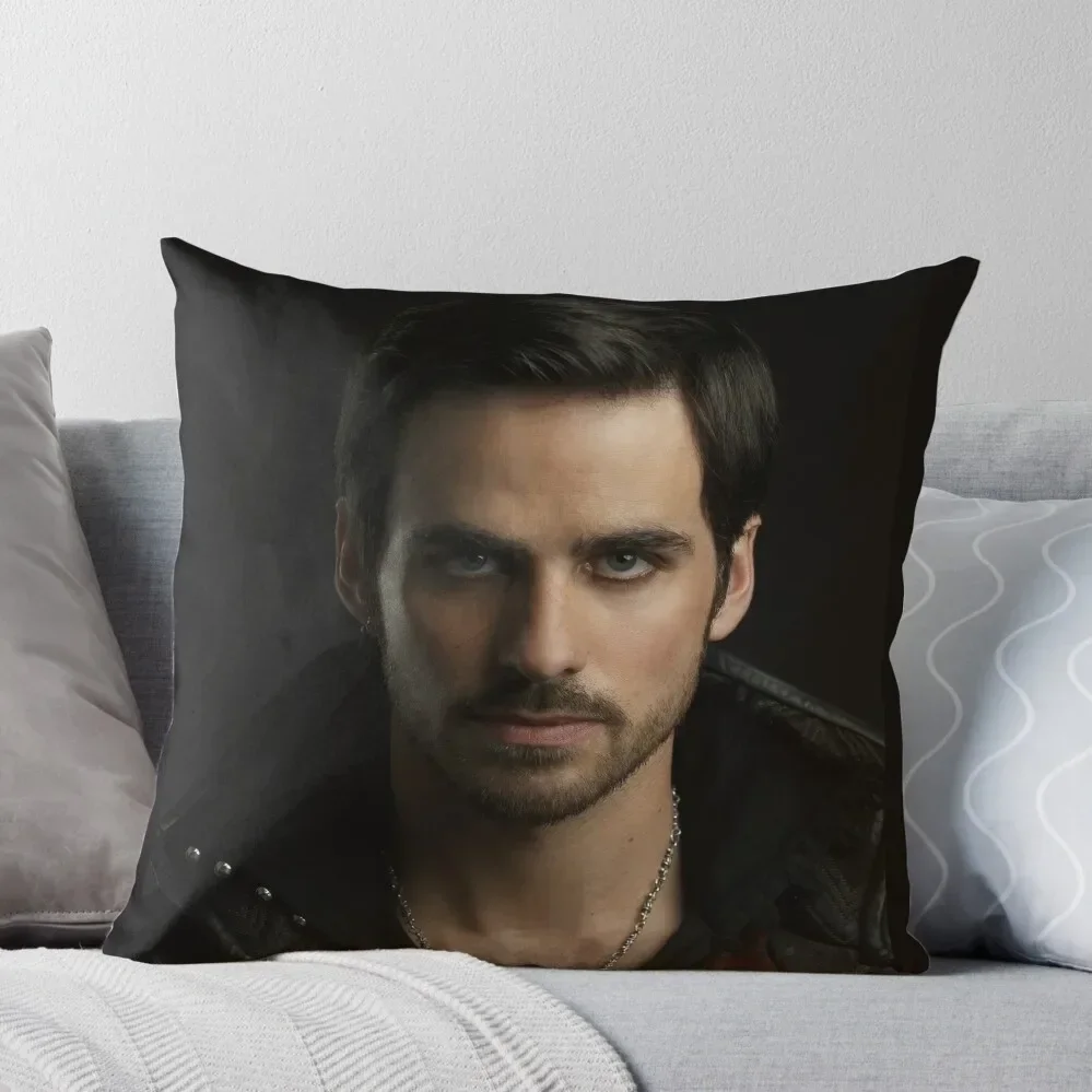 

Colin O'Donoghue as Captain Hook Throw Pillow Decorative Cushions For Luxury Sofa Pillows Aesthetic Pillow