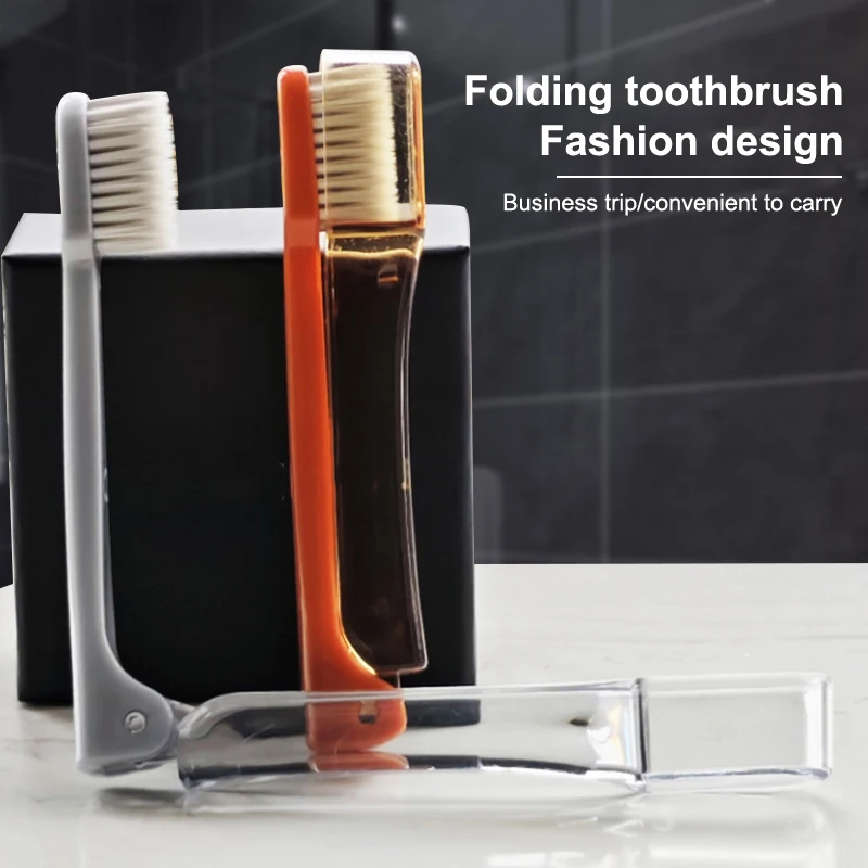 Hygiene Oral Portable Disposable Foldable Travel Camping Toothbrush Hiking Tooth Brush Tooth Cleaning Tools Folding Toothbrush