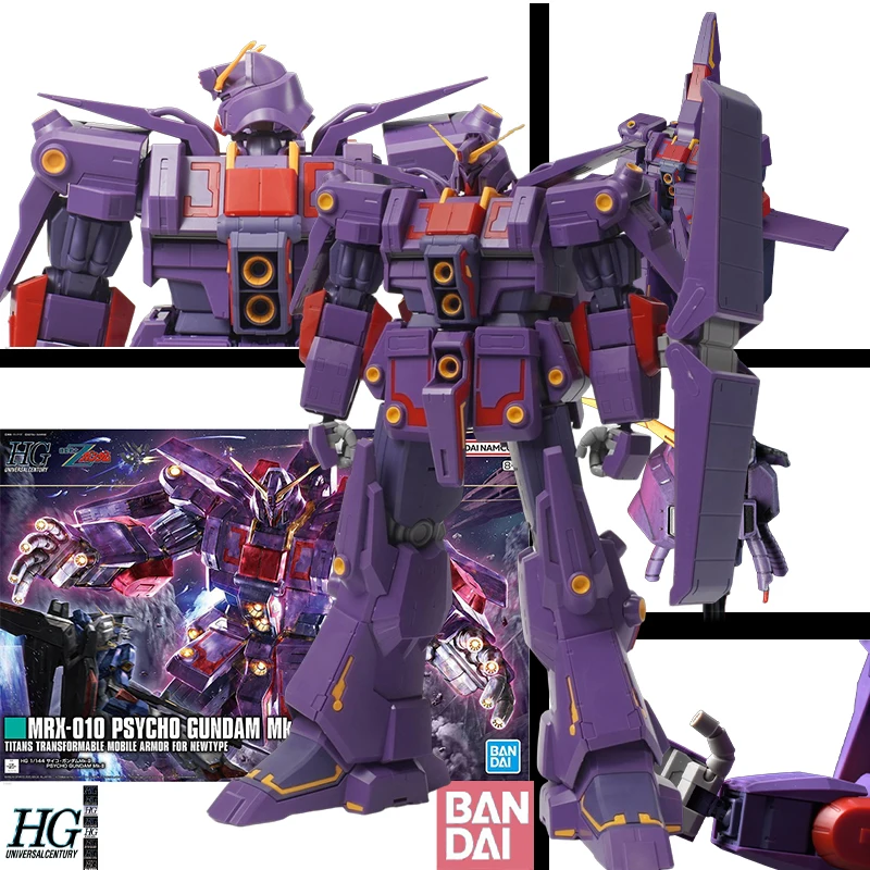 

Bandai Original HGUC Regular Edition h261 Psycho Gundam Mk-II Anime Action Figure Assembly Model Toys Gifts For Kids