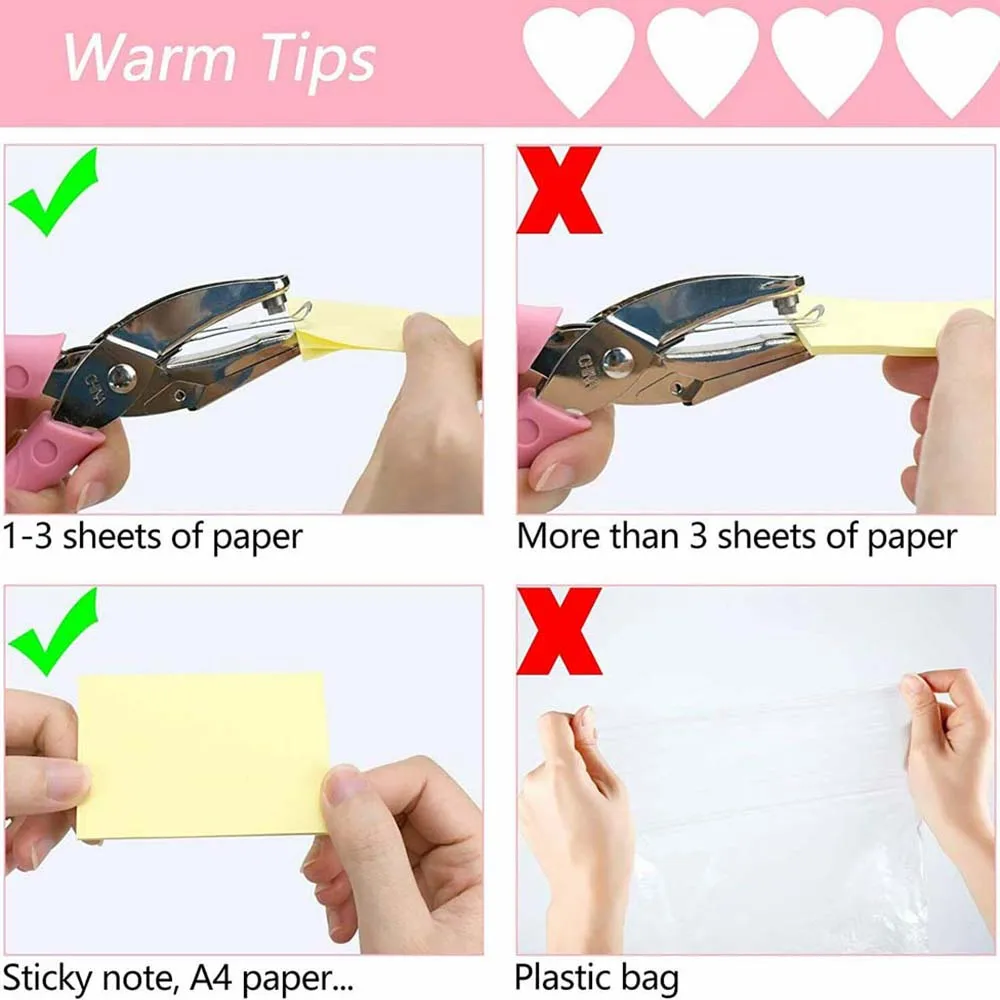 Handheld Border Scrapbooking With Soft-Handled Single Hole School supplies Hole Punch Paper Cutter Office Binding Stationery