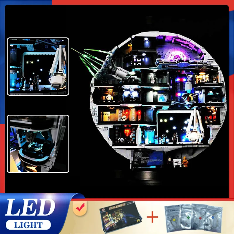 Premium DIY Led Light Kit For Lego 75419 Death Star (Only Led Light,Without Blocks Model) Brighten Up Your Creations