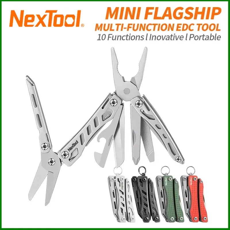 

Многофункциональный инструмент NexTool Mini Flagship 10 в 1, складные плоскогубцы, портативный инструмент для активного отдыха, EDC-инструмент, многофункциональный инструмент для ключей