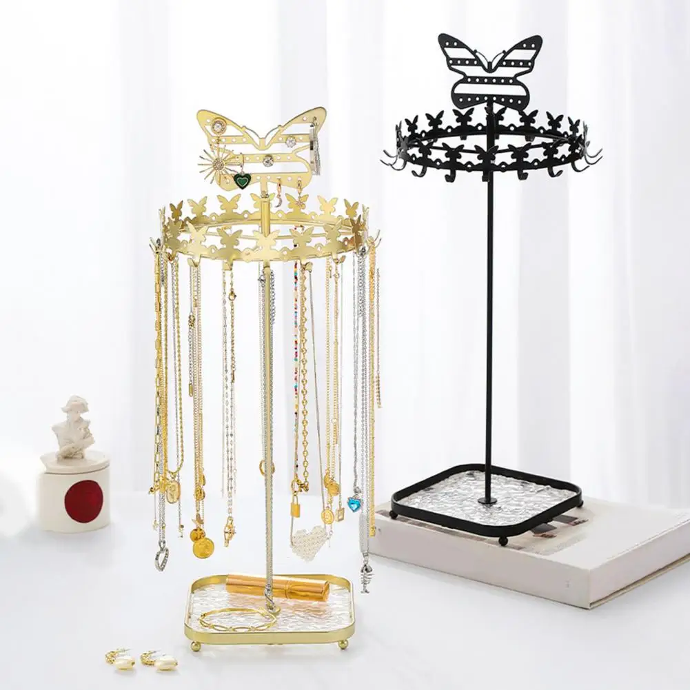 

Jewelry Rack Butterfly Shape Necklace Holder Detachable Stable Base Home Decor Earrings Organizer Shop Jewelry Display Stand