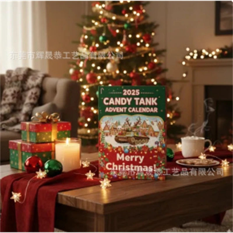 2D Acrylic Candy Tank Advent Calendar  Mini Candy Surprise 24 Days Countdown Party Table Centerpiece For Kids Couples Christmas