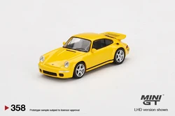 MINI GT 1:64 RUF CTR Anniversary Blossom Yellow Diecast Model Car #358