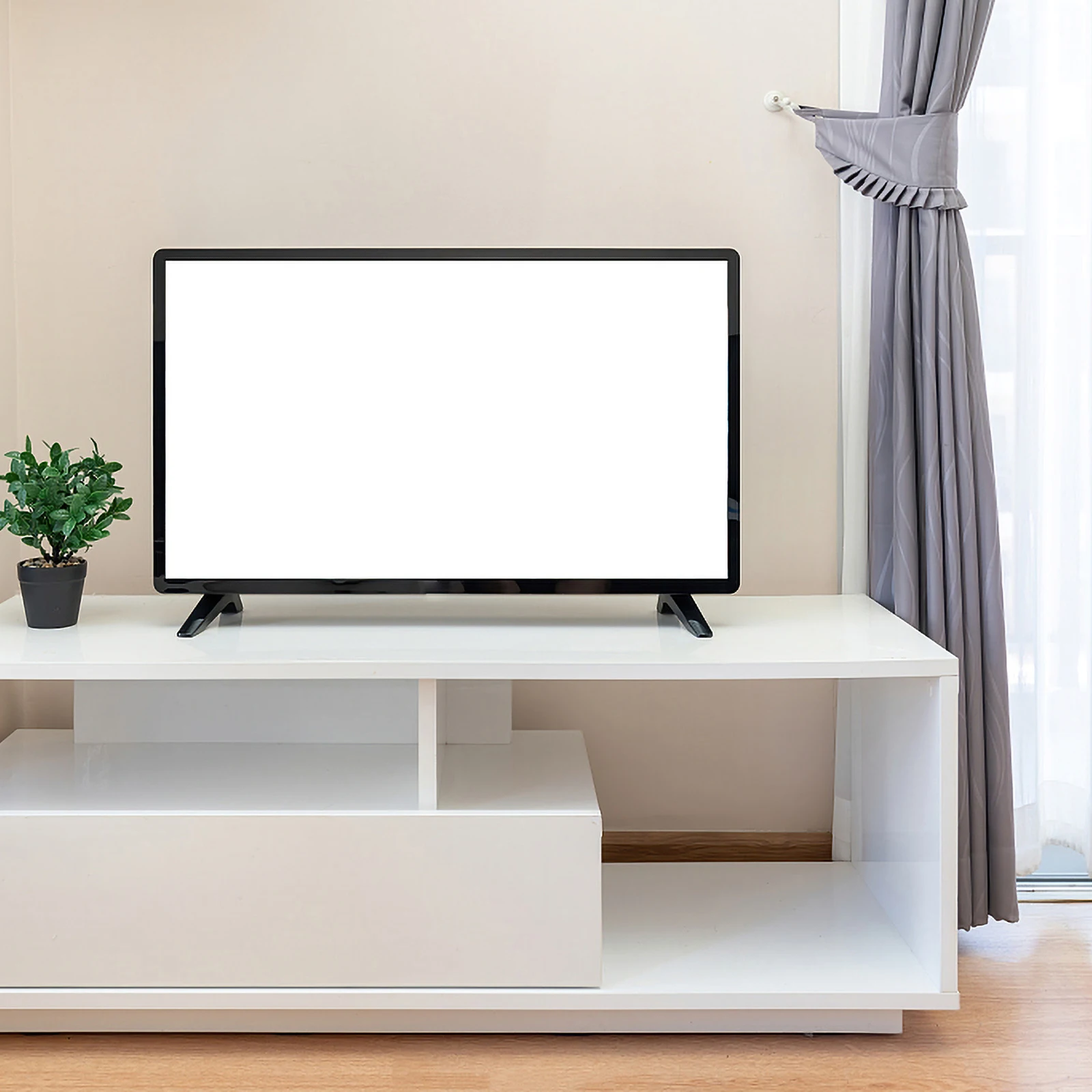 

Slim Base Pedestal Desktop Holder Mounts Bracket Support St Television Black ST08 Simple Installation Wide Application Stable
