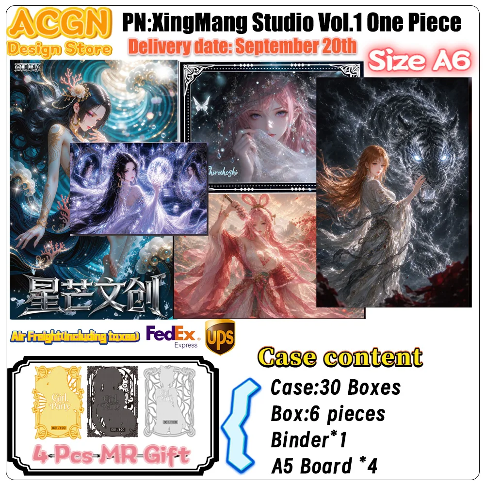 2026 New Wholesale XingMang Studio Vol.1 One Piece A6 Art Acrylic Shikishi Board Premium Anime Characters Gift For Birthday