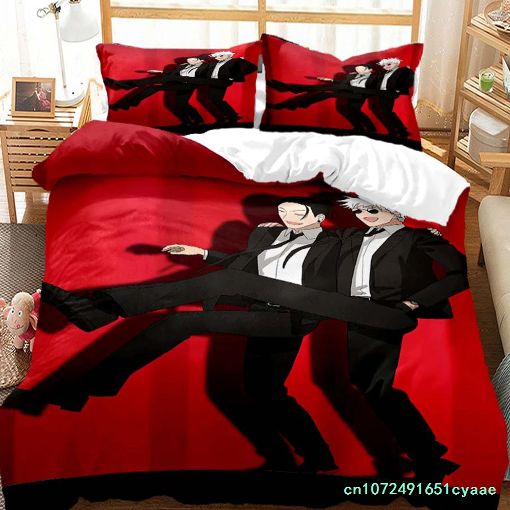 3D Anime Jujutsu Kaisen Digital Print Polyester Bedding Sets Covers Boys Duvet Cover Set For Teens Bedding Set Home Textiles