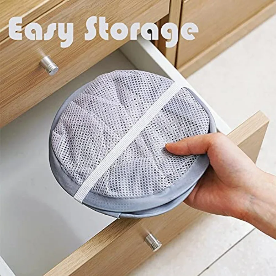 Mesh Collapsible Small Wall Laundry Baskets Hanging Laundry Hamper for Hotel, University Dormitory Use by 1, CLASSIC - view 4