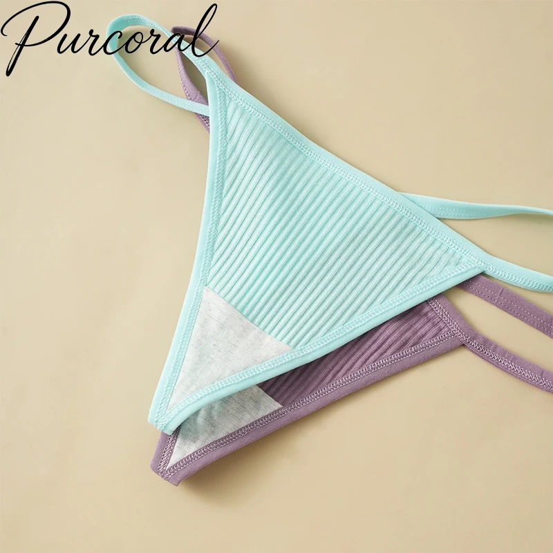 Cotton Women's Thong Seamless Comfortable Breathable lifted Buttocks Sexy Seductive Low Waist Pure Desire Women Underwear