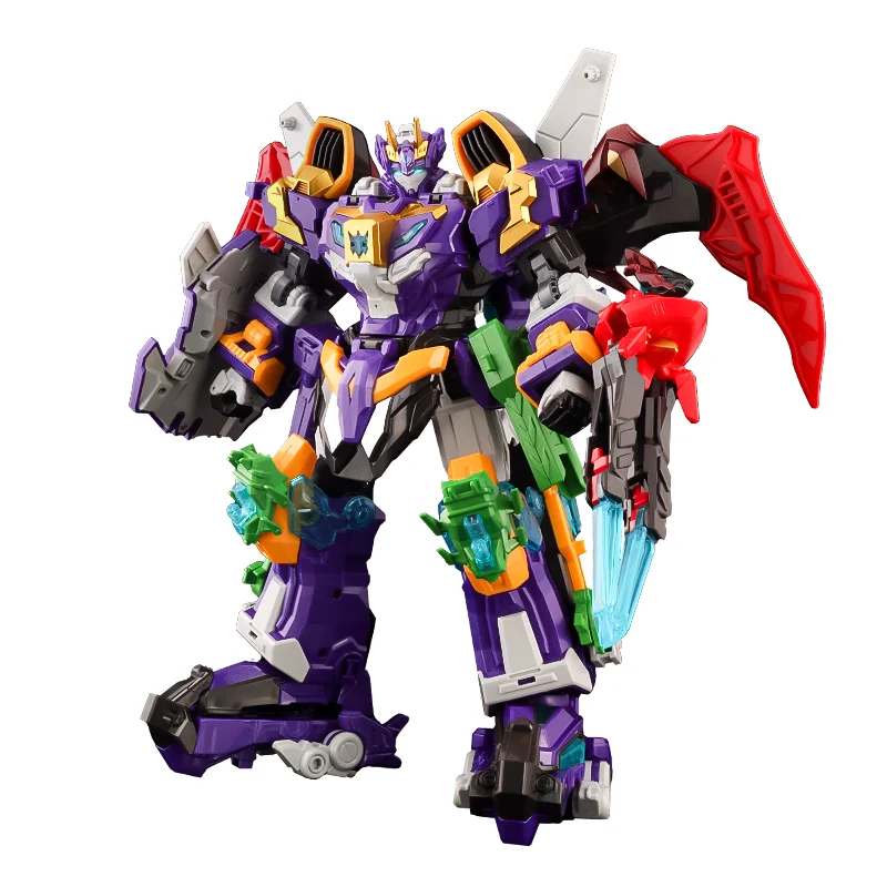 Glory Alliance 6 Transform 4 in 1 kombinierte Actionfiguren Spielzeug NOVA BEASTRON PURDA ROAR LION Deformiertes Fahrzeug Mecha-Robotermodell