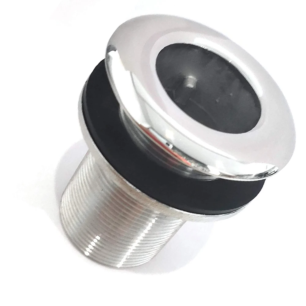 1-1/4 Inch Combo Thru-Hull Fitting 316 Stainless Steel Heavy Duty Boat Plumbing with Mounting Nut Gasket