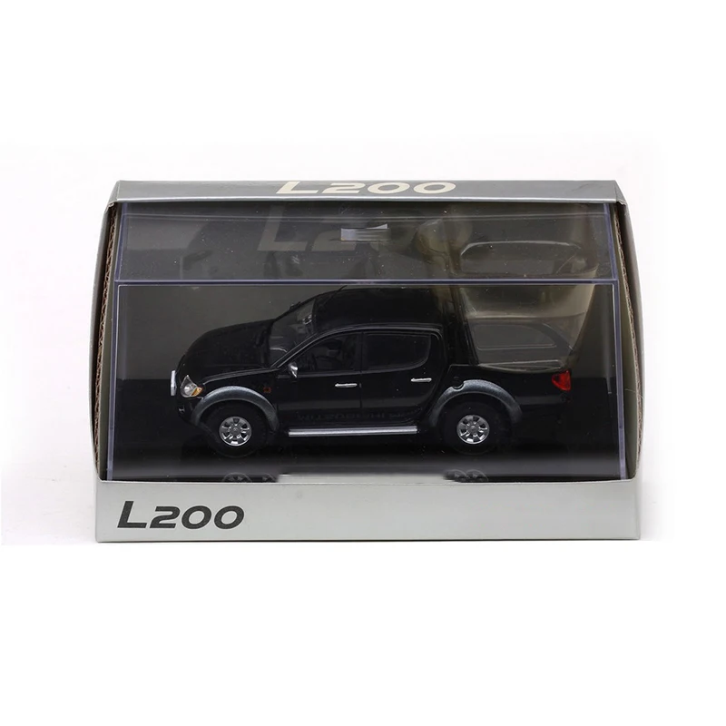 Diecast Original 1/43 Scale L200 Pickup Truck Simulation Alloy Car Model Static Display Collectible Gift Souvenir Decration