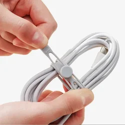 Phone Cable Organizer Earphone Clip Charger Cord Management 3 Hole Line Storge Holder Clips Data Line Bobbin Winder Straps