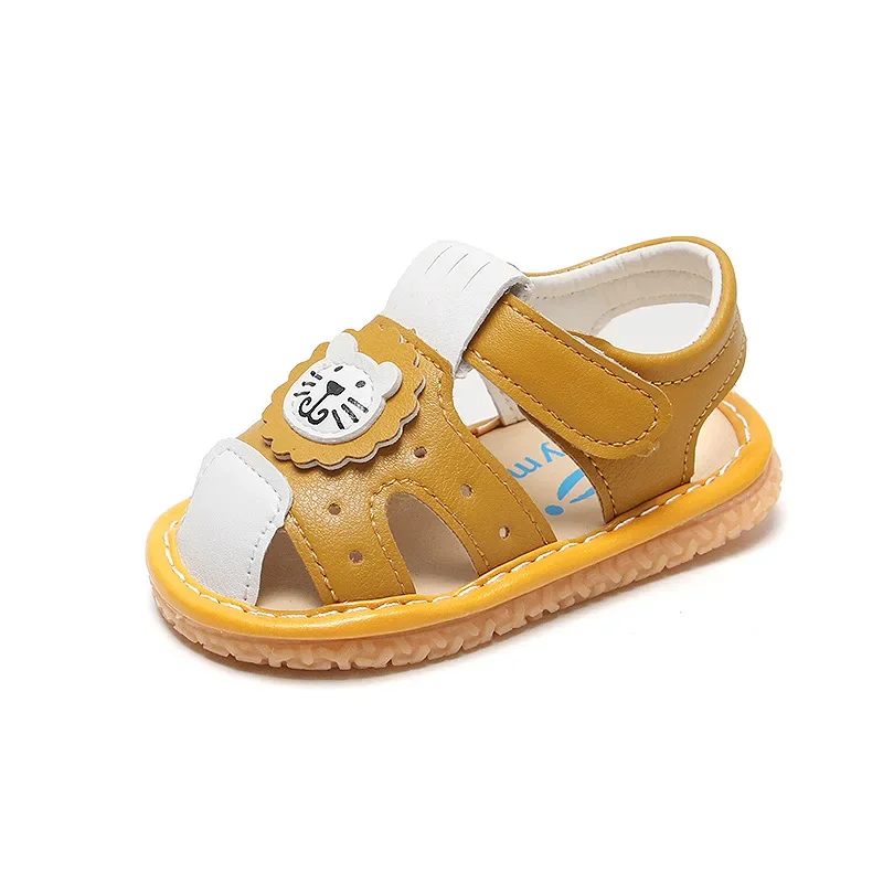 Unisex Baby Boy Girl Sandals 2023 Summer Beach Toddler Close Toed Shoes Newborn Infant First Walkers Breathable Sandals For Baby