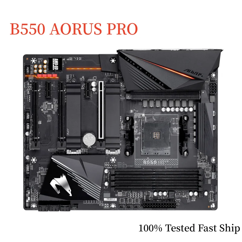 

Материнская плата для Gigabyte B550 AORUS PRO B550, 128 ГБ, разъем AM4 DDR4 ATX, материнская плата, 100% тестирование, быстрая доставка