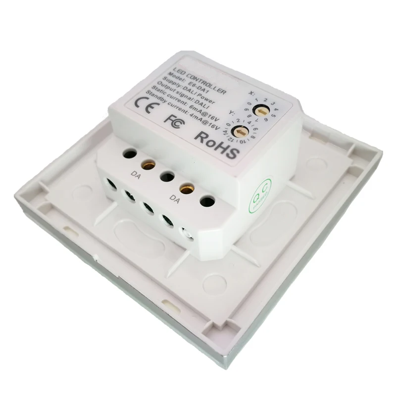 Imagem -05 - Led Dimmer Ltech Ligar e Desligar o Botão do Interruptor E6-da1 Painel Rotativo Dali Bus Power Supply