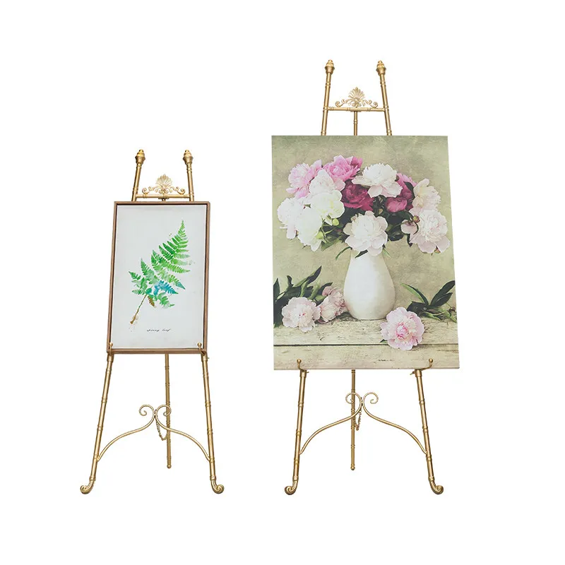 

European iron oil painting frame photo frame floor stand display rack poster frame photo bracket wedding easel