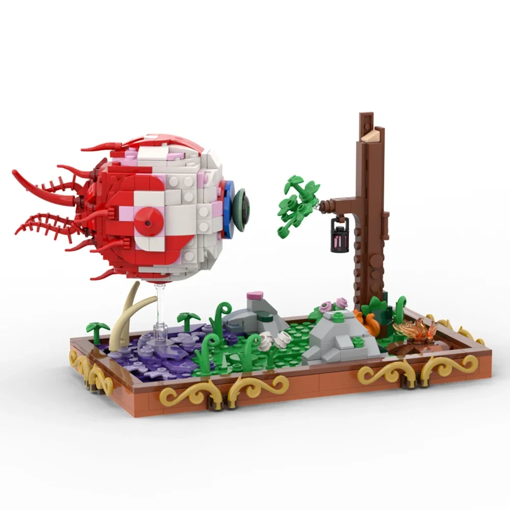 Klocki konstrukcyjne BuildMOC Gra Terraria Oko Cthulhu Gra Ataki Boss Zabawki Oko Demona Potwory do Kolekcji Klocki Prezent dla Dzieci