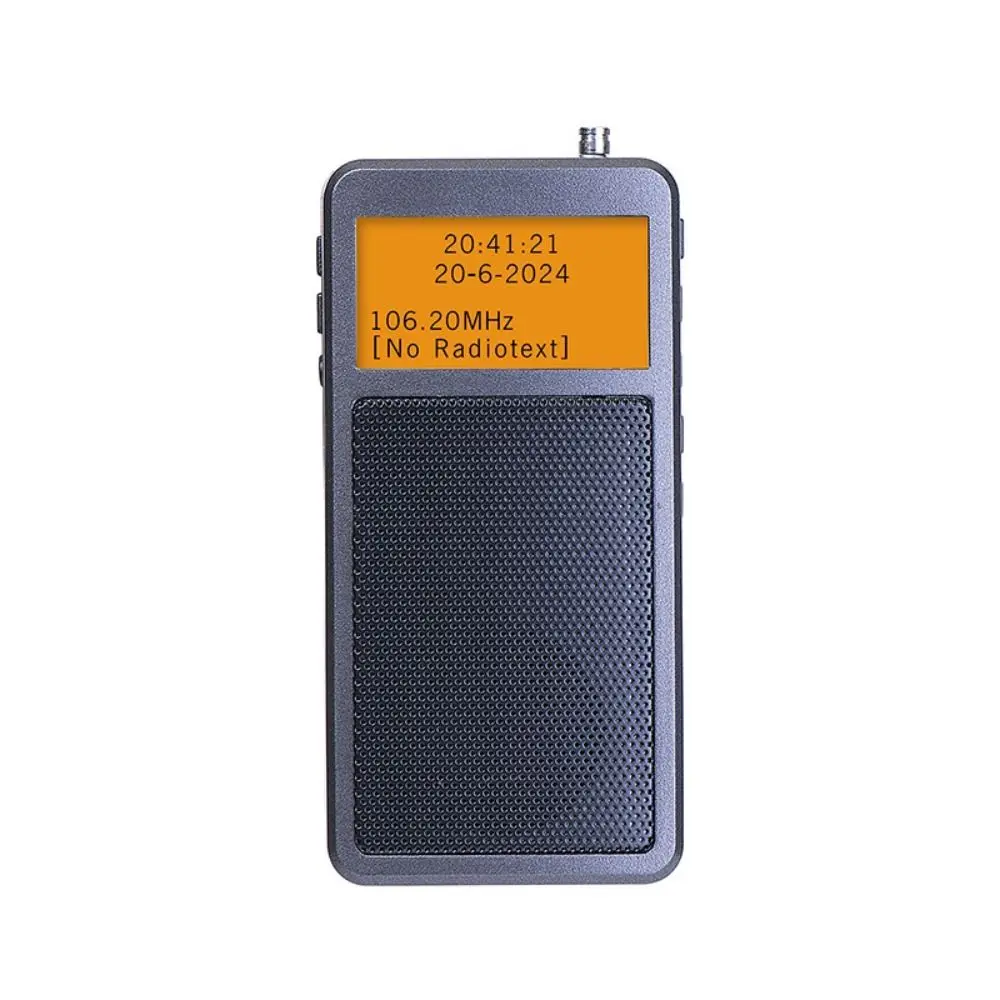 Multifunctional Mini Portable Bluetooth Radio Music Player Built-in Speaker DSP FM Stereo Radios Alarm Clock Rechargeable