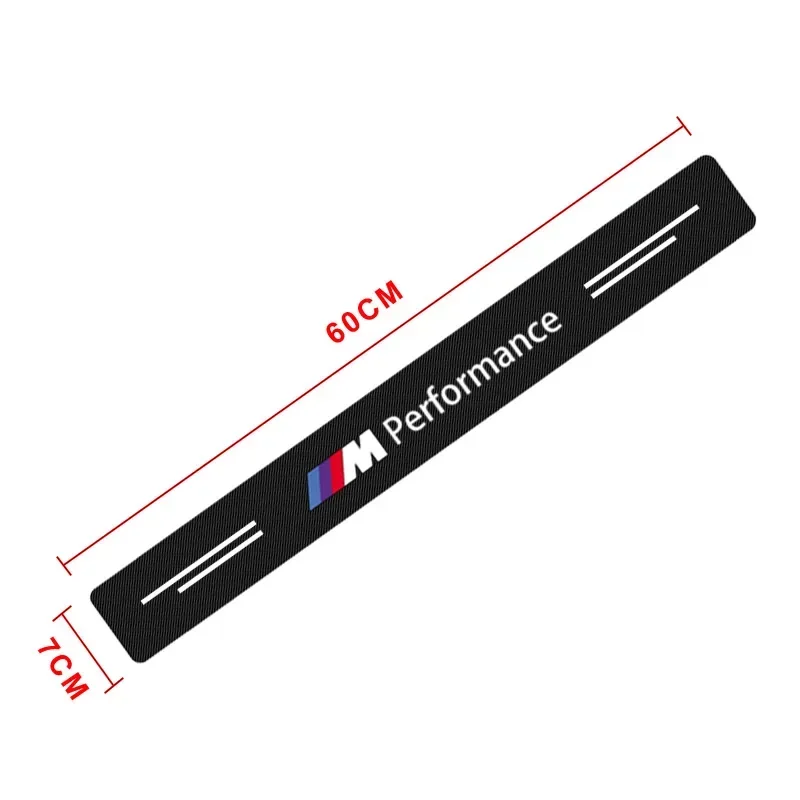 4pcs New Car Door Sill Threshold Carbon Fiber Plate Decals Stickers For BMW M E90 E60 F10 F30 E46 G20 X1 X3 X4 X5 X6 F20 E39 E92