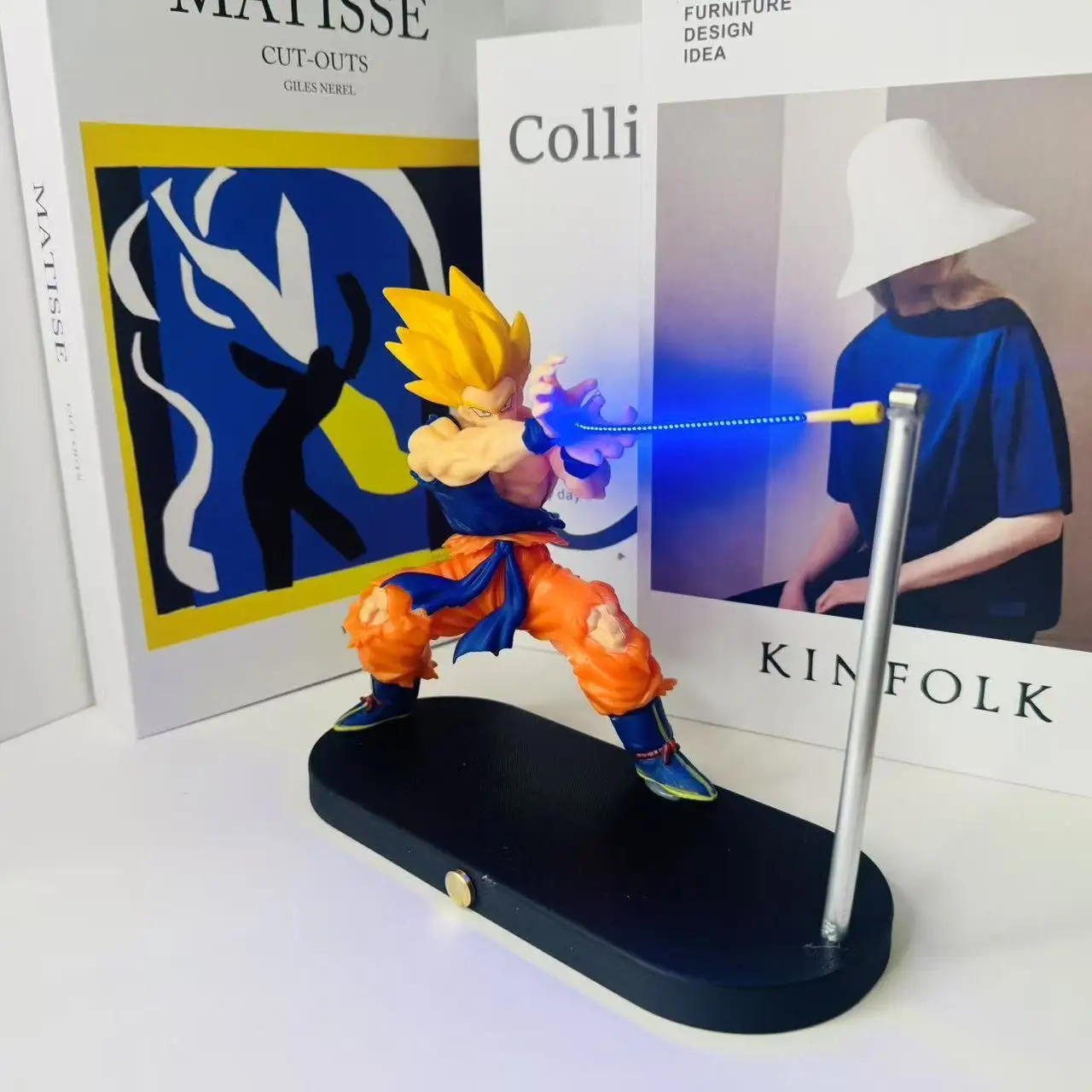 

Dragon Ball Son Goku Kame Hame Ha Night Light Anime Figure Magnetic Levitation Night Light Creative Desk Decoration Model Gift