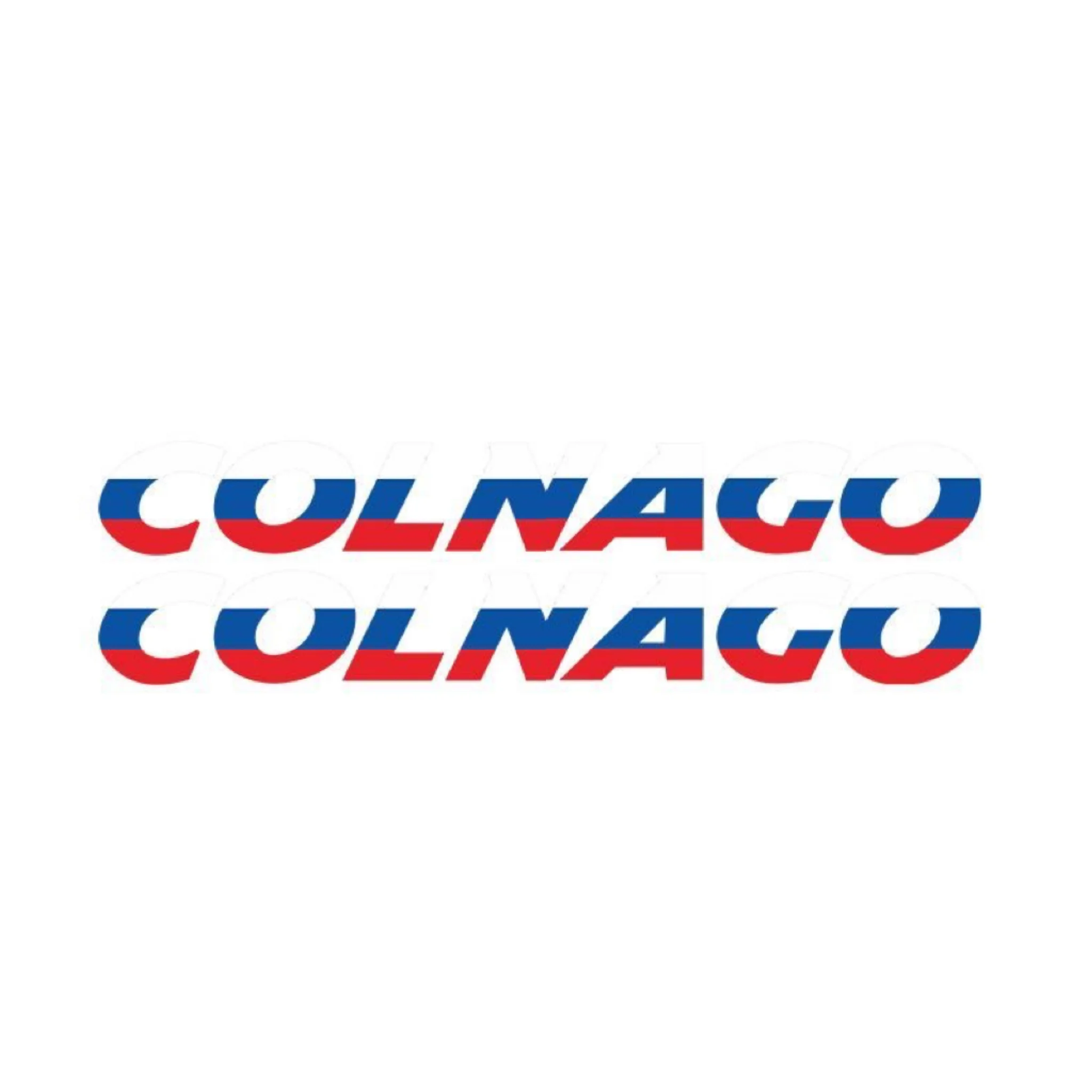 قطعتان من ملصقات الشعار الرائعة "COLNAGO"، مثالية لمكونات الدراجة وأغطية الكمبيوتر المحمول وأسطح الخوذة لإظهار روح ركوب الدراجات