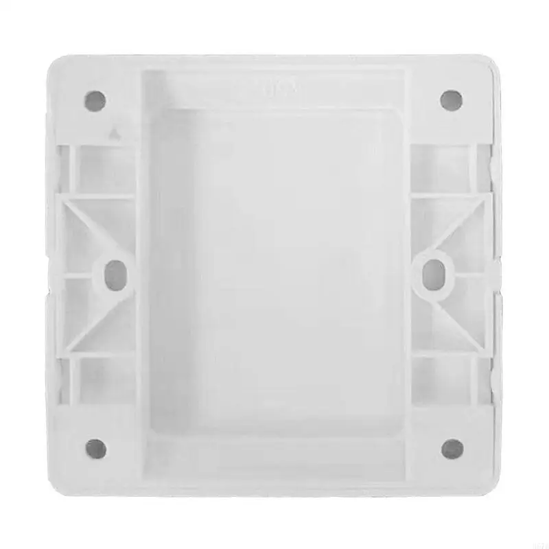 367d pared eléctrico Socket Panel cubierta en blanco PARA PARA PLATA ABS Bisel