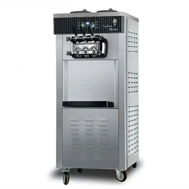 Ice cream machine commercial stall vertical three-color automatic cone machine ice cream machine sundae