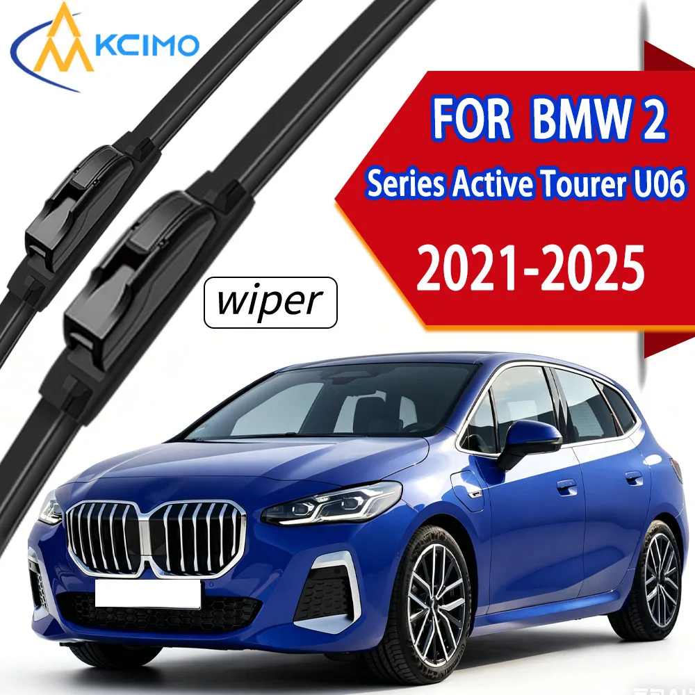 

Premium Front Windscreen Wiper Blades with High-Density Rubber, Custom Fit for BMW 2 Series Active Tourer U06 2021-2025.