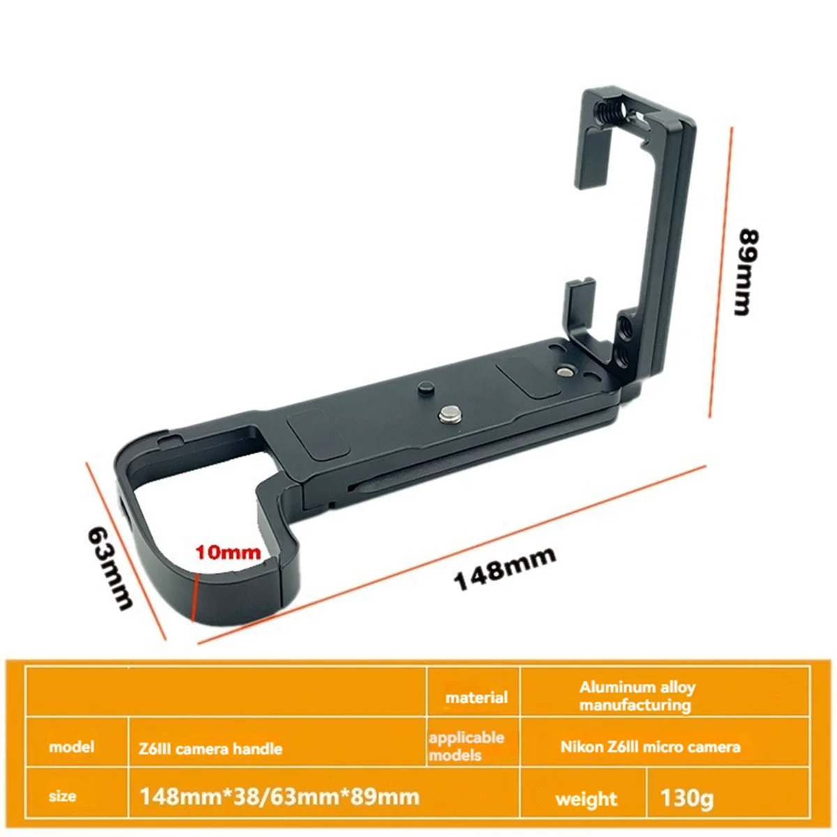 

【BAAZ Fast 】 Быстросъемный L-образный кронштейн, держатель, рукоятка для камеры Z6III, быстросъемная плата, аксессуары для камеры, красный
