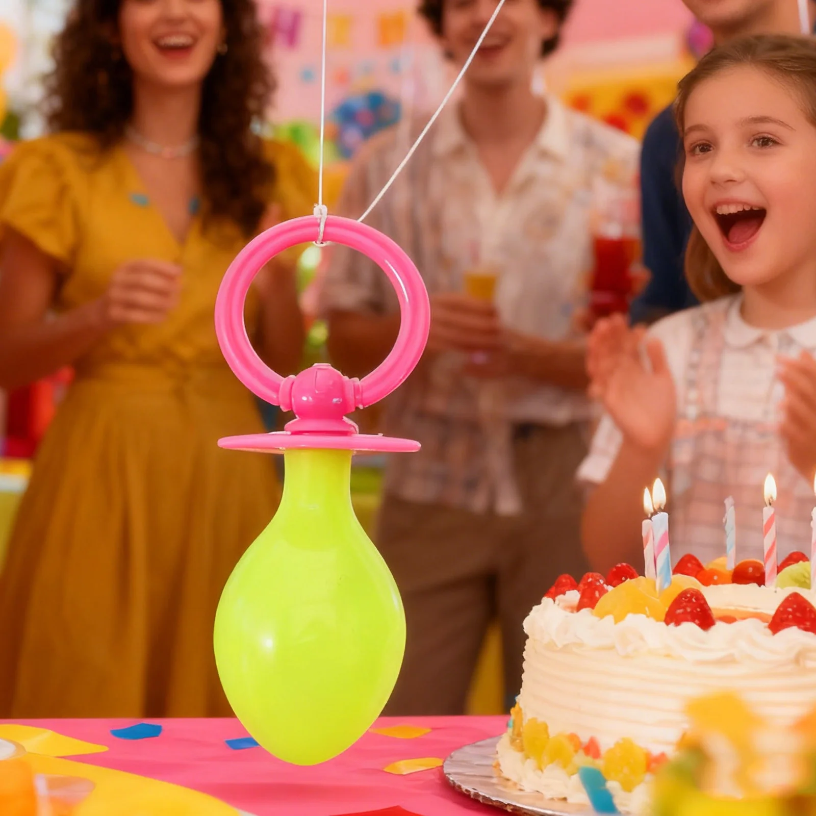 

4pcs Oversized Pacifier Prop Jumbo Novelty Pacifier For Party Decorations Halloween Costume Accessories Photo Booth Props