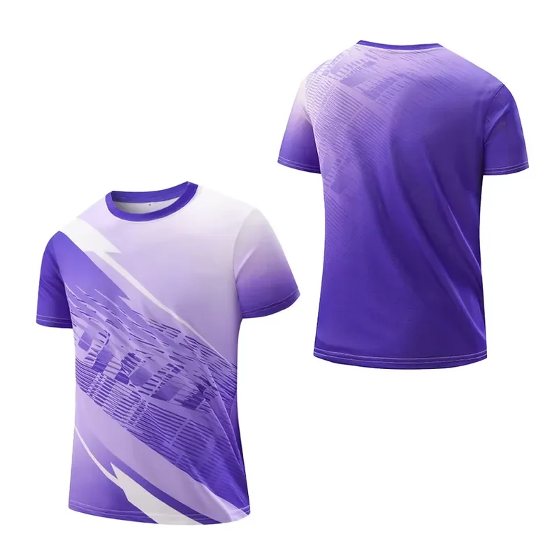 2026 Casual Sports T Shirt Men Women Quick Dry Short Sleeve Training Tee Competition Art Top Kids Unisex Athletic Clothing