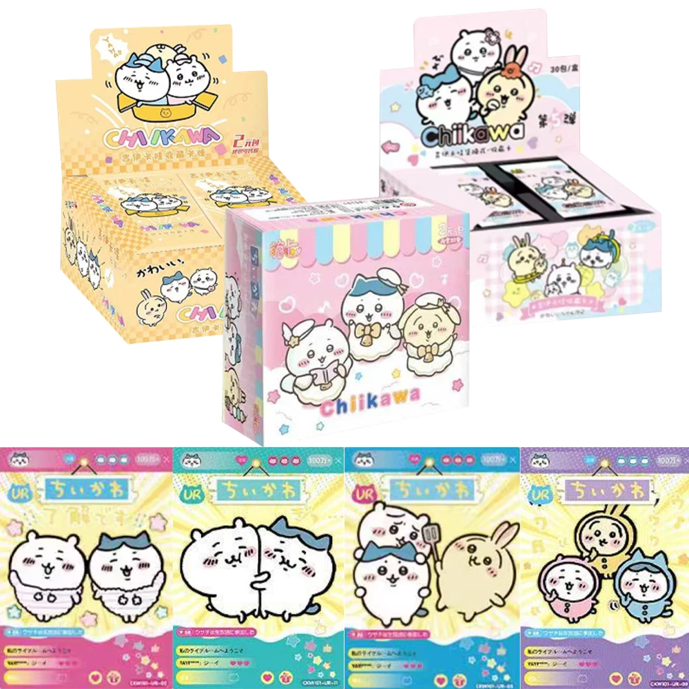 

Genuine Chiikawa Official Licensed Collectible Cards Full Box Cute Anime Character Cards with Limited Edition Collectible Cards