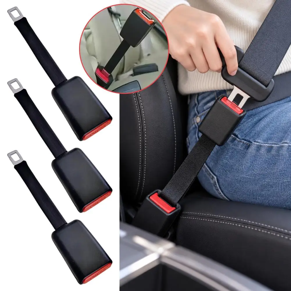 3Pcs Car Seat Belt Extender Safety Seatbelt Buckle Extension Universal Car Interior Accessory For Pregnant Women