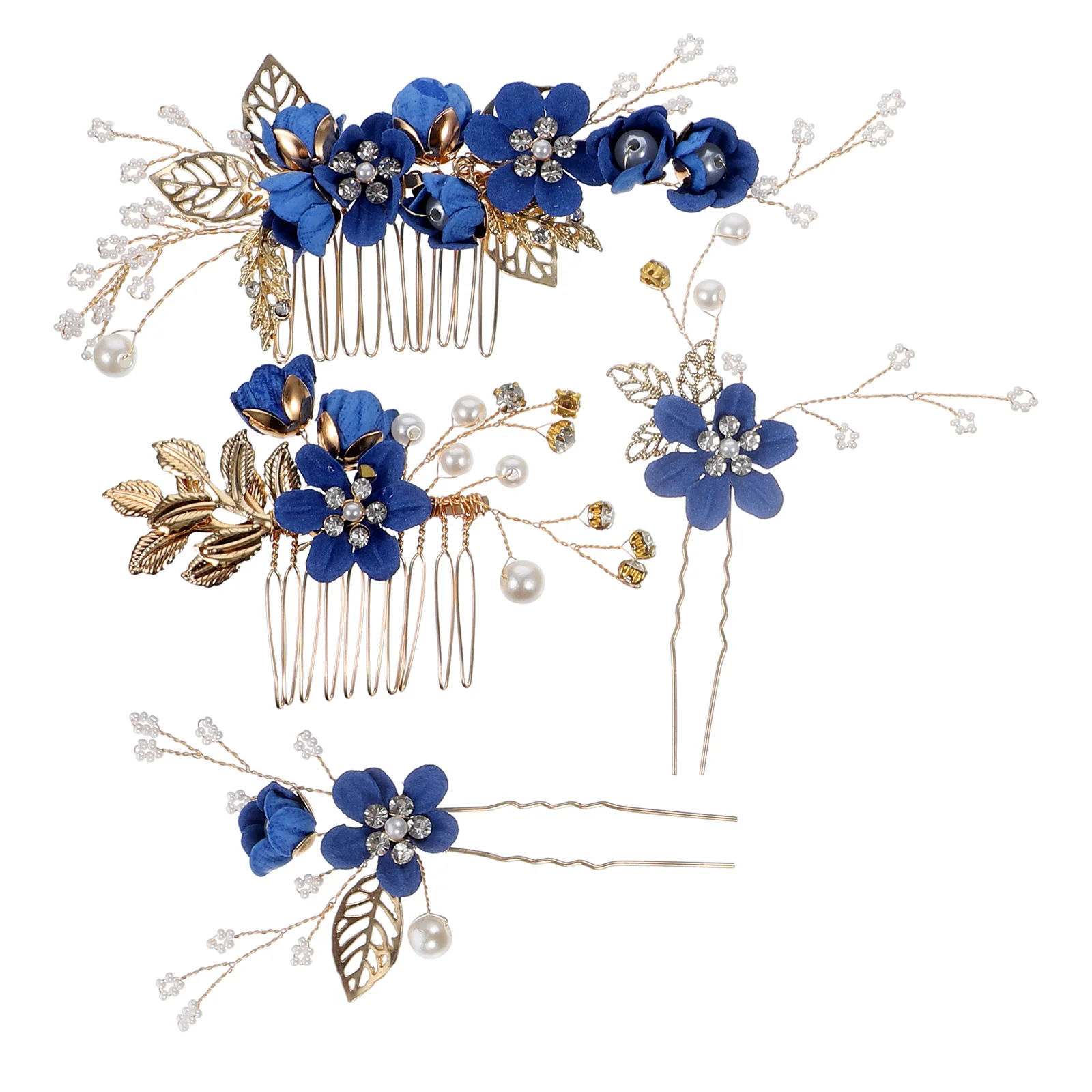 

Delicate Forest Flower Hair Accessories Bride Barrettes Tiara Zinc Alloy Pins Wedding Bridal