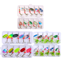 10PCS 6cm 3g Metal Spoon Spinner Lure Spoonbait Crankbaits Fishing Wobblers For Pike Walleye Zander Crochet Set Bait Tackles