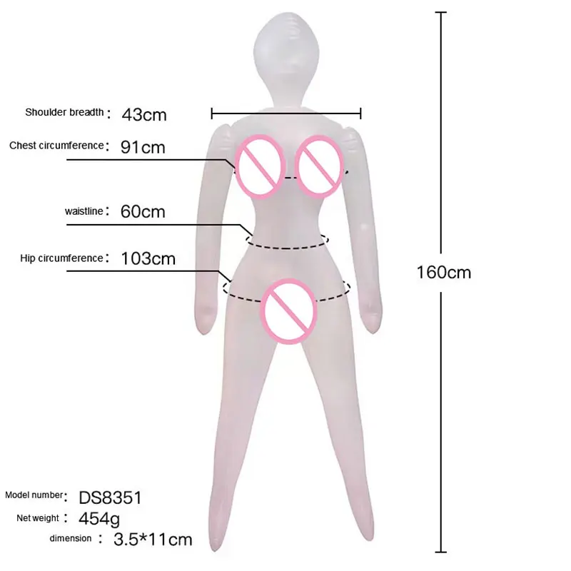 Inflatable Doll Male Transparent Leather  Painted Leather Doll Inflatable Cannon Holder Adult - view 6