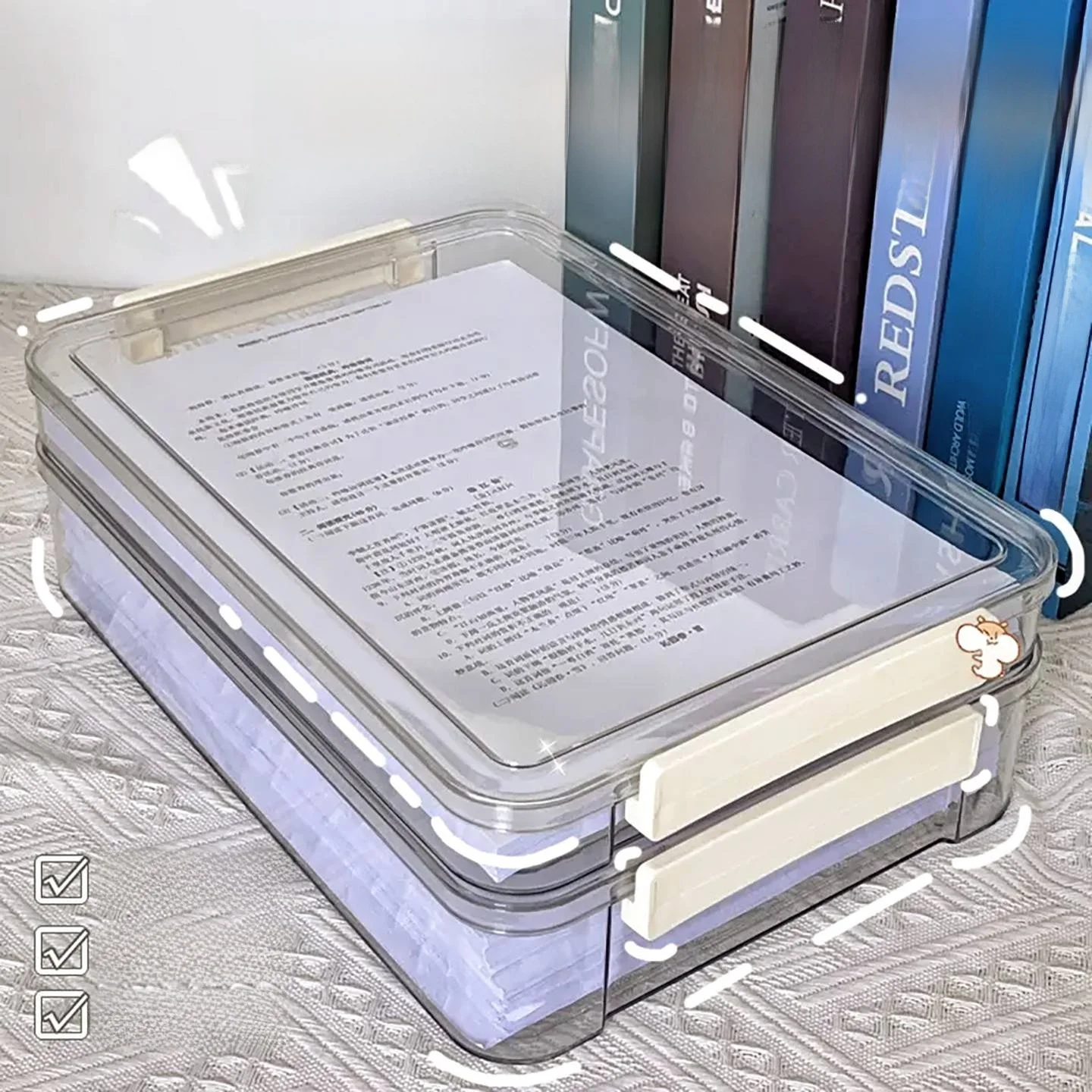 boite-de-rangement-transparente-pour-documents-domestiques-classeur-a4-organiseur-de-papiers-importants-outil-d'organisation-domestique-rangement-pour-classeur