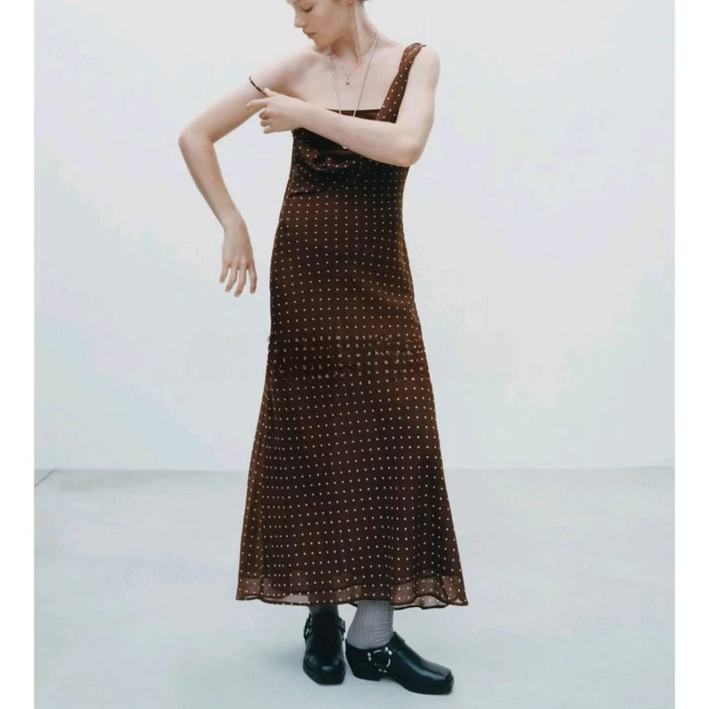 Outono novo feminino casual sle longo dr assimétrico neline emenda camada interna vaion aosphere poliéster plissado f...