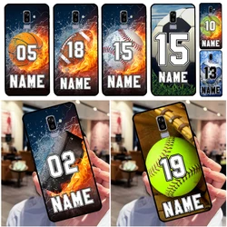 PERSONALIZED NUMBER Hockey BASKETBALL For Samsung Galaxy J5 J3 J7 2017 J1 A3 A5 2016 J4 J6 Plus A6 A8 A7 A9 J8 J2 Core 2018 Case