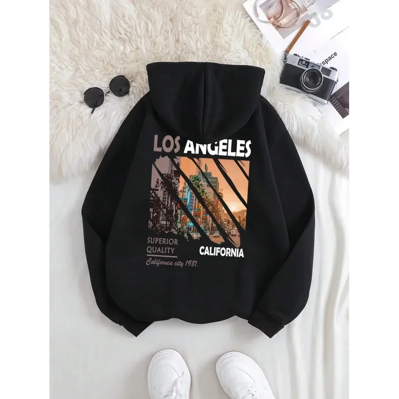 

Men's and women's hoodies Los Angeles Korean fashion casual high-quality s-XXXL printed sportswear